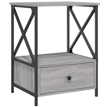Comodini 2 pz Grigio Sonoma 50x41x65 cm in Legno Multistrato - homemem39