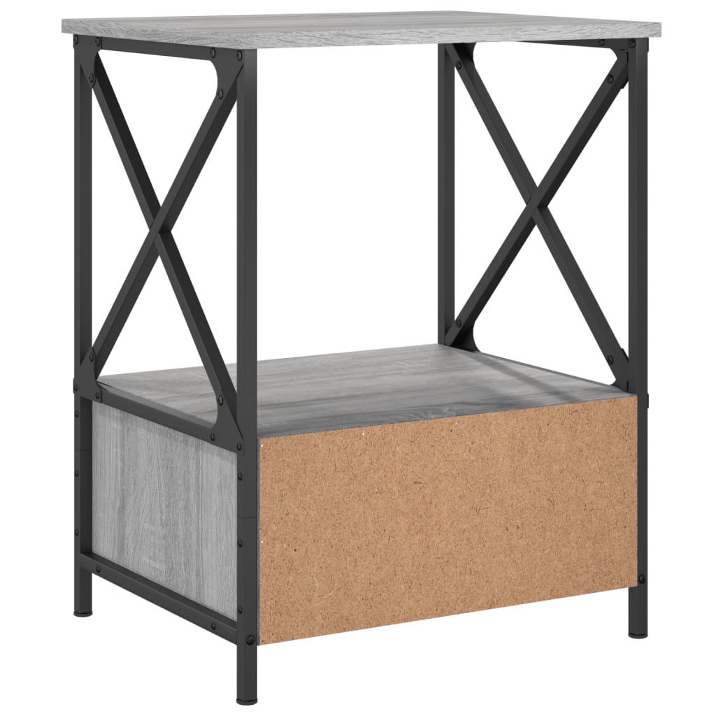 Comodini 2 pz Grigio Sonoma 50x41x65 cm in Legno Multistrato - homemem39