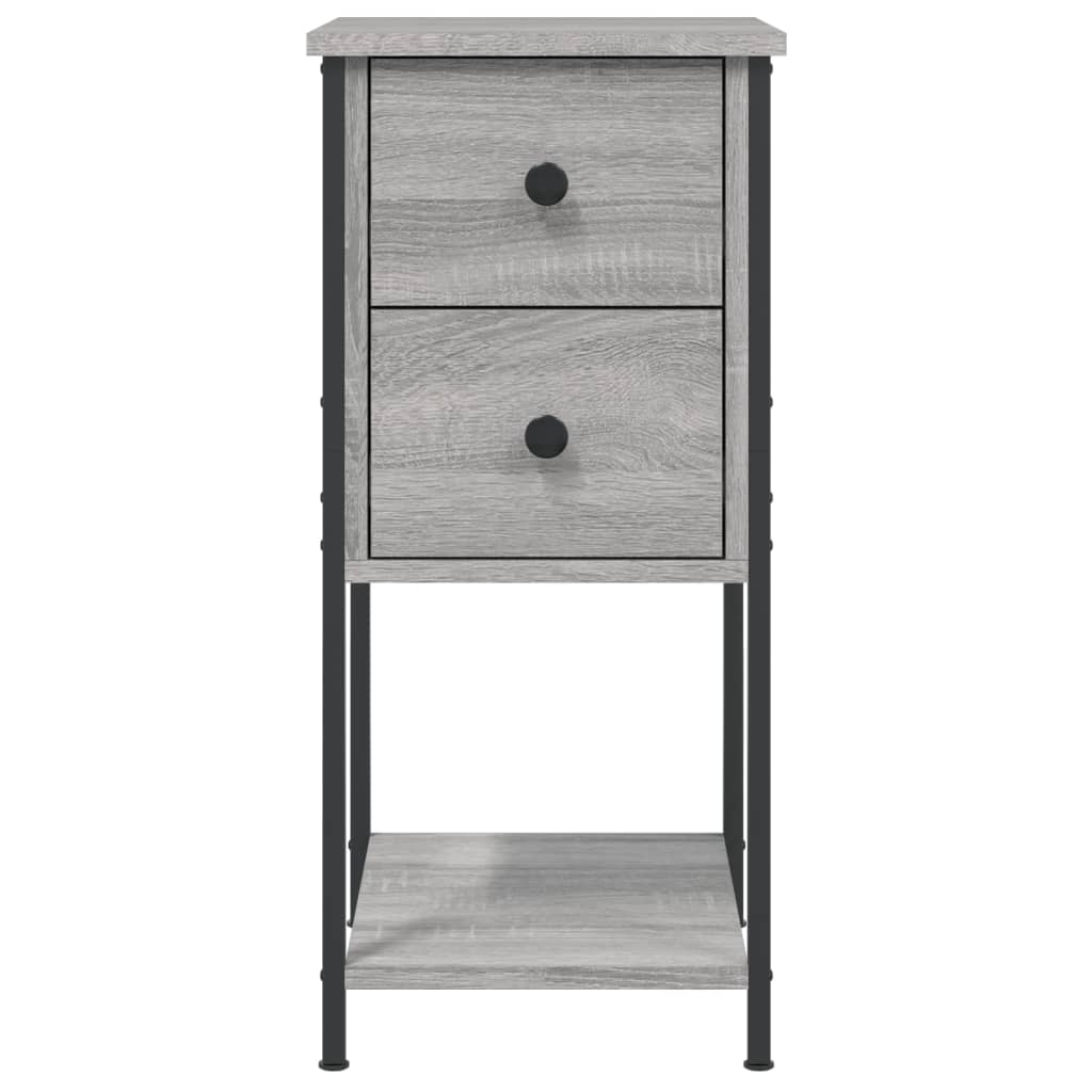 Comodini 2 pz Grigio Sonoma 32x42x70 cm in Legno Multistrato - homemem39