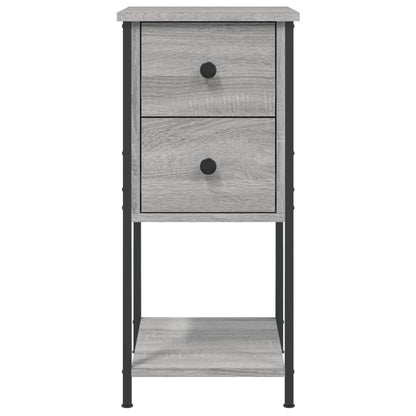 Comodini 2 pz Grigio Sonoma 32x42x70 cm in Legno Multistrato - homemem39