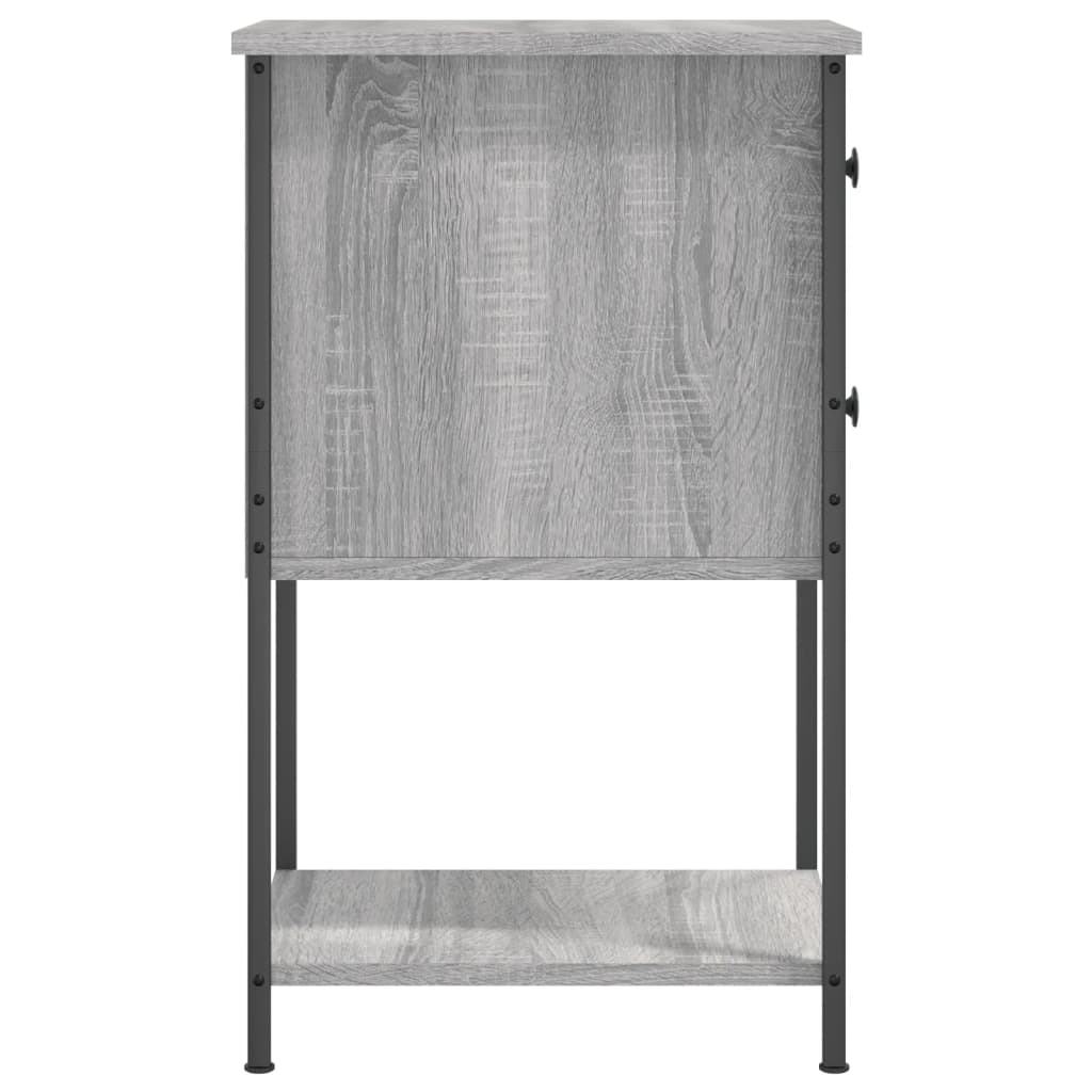Comodini 2 pz Grigio Sonoma 32x42x70 cm in Legno Multistrato - homemem39