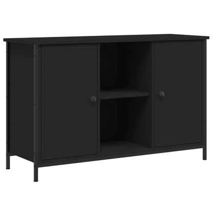 Mobile Porta TV Nero 100x35x65 cm in Legno Multistrato | homemem39