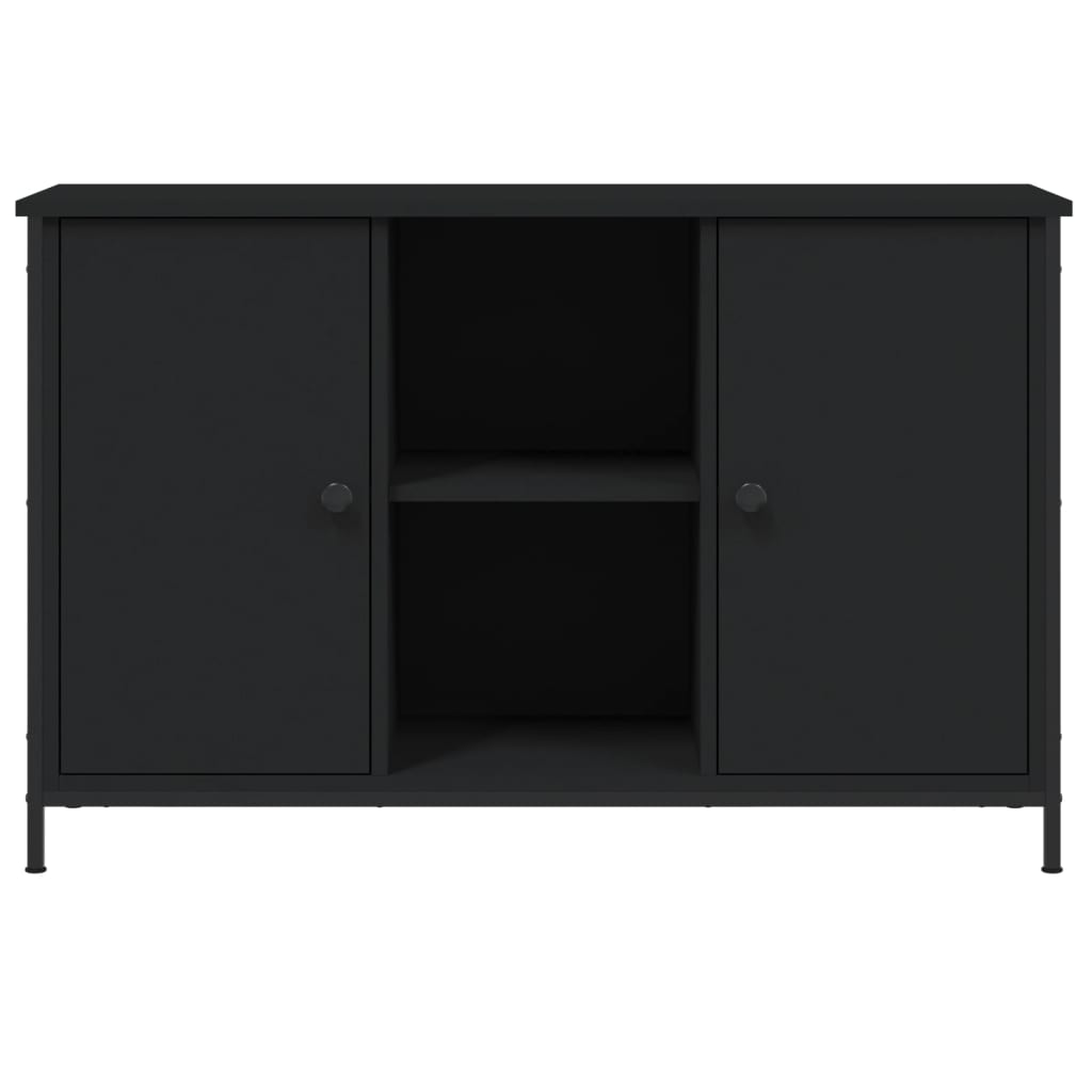 Mobile Porta TV Nero 100x35x65 cm in Legno Multistrato - homemem39