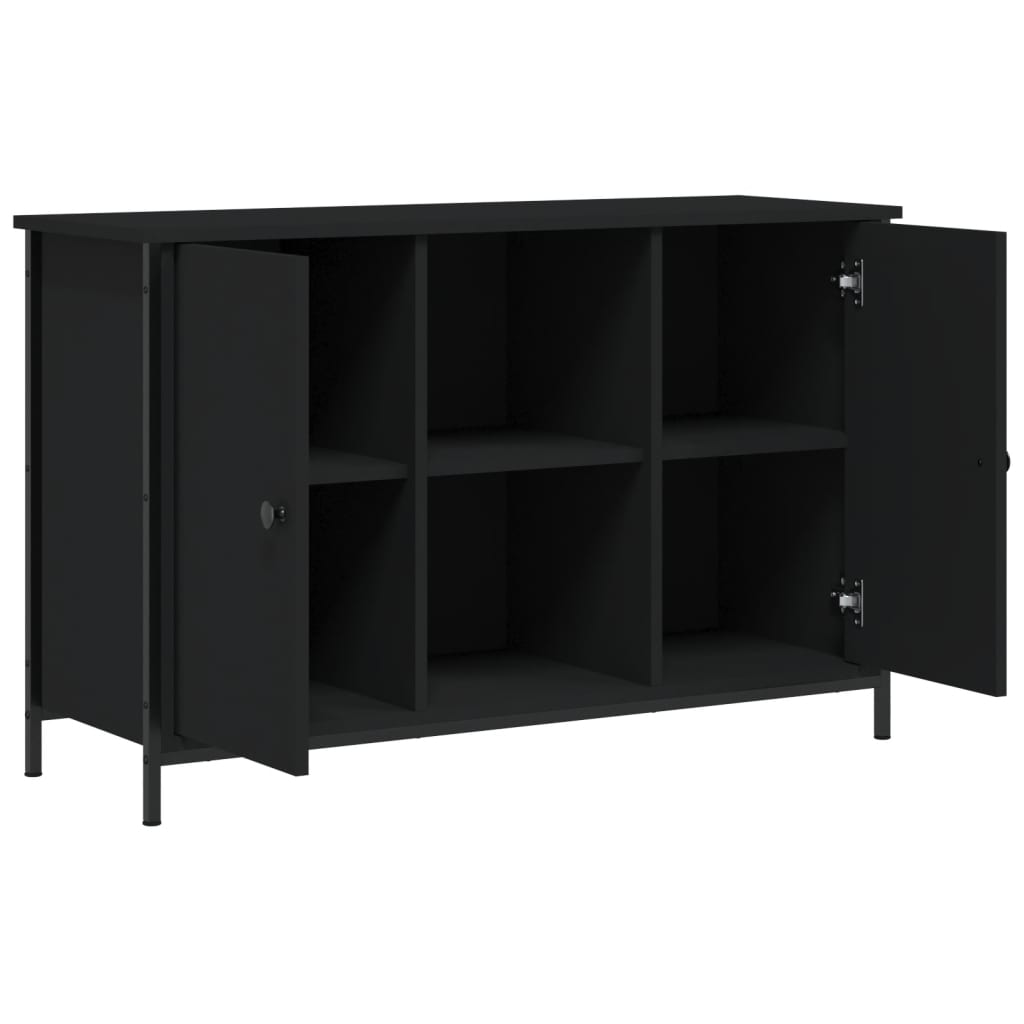 Mobile Porta TV Nero 100x35x65 cm in Legno Multistrato - homemem39