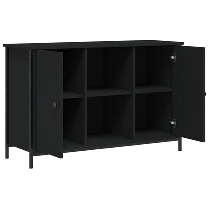 Mobile Porta TV Nero 100x35x65 cm in Legno Multistrato - homemem39