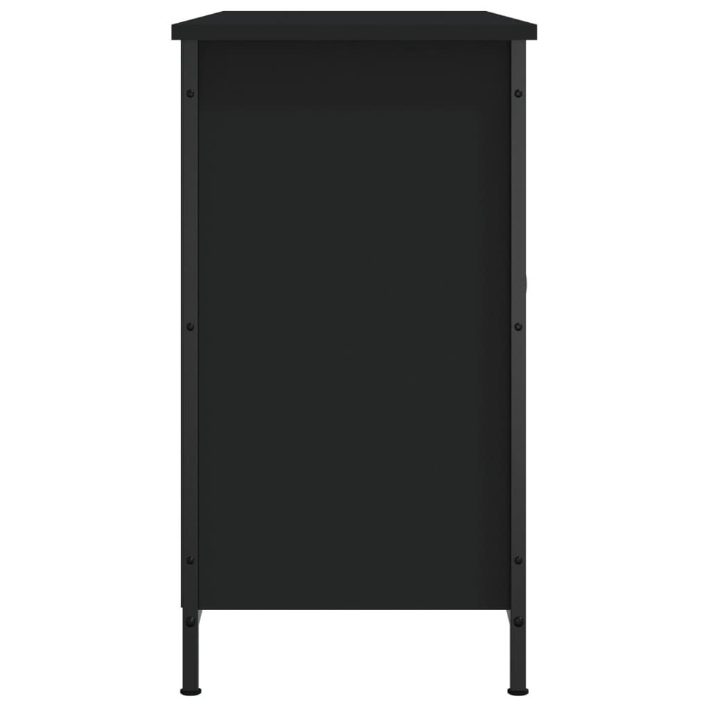 Mobile Porta TV Nero 100x35x65 cm in Legno Multistrato | homemem39