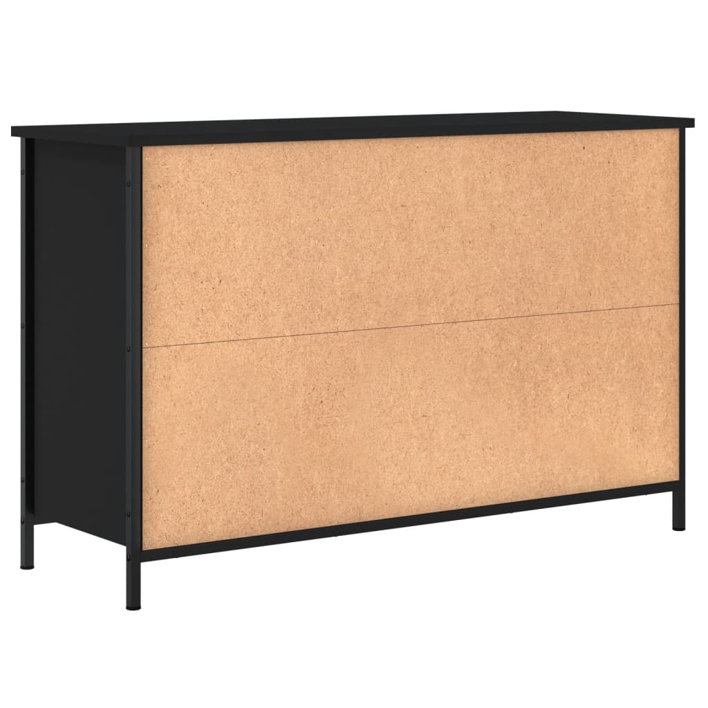 Mobile Porta TV Nero 100x35x65 cm in Legno Multistrato | homemem39