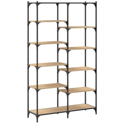 Libreria Rovere Sonoma 100x32x170 cm Legno Multistrato e Ferro | homemem39