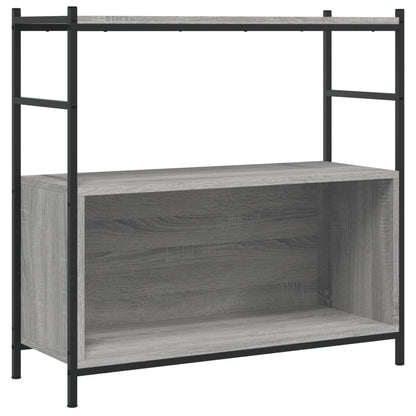 Libreria Grigio Sonoma 80x30x78,5 cm Legno Multistrato e Ferro | homemem39