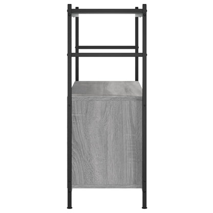 Libreria Grigio Sonoma 80x30x78,5 cm Legno Multistrato e Ferro | homemem39