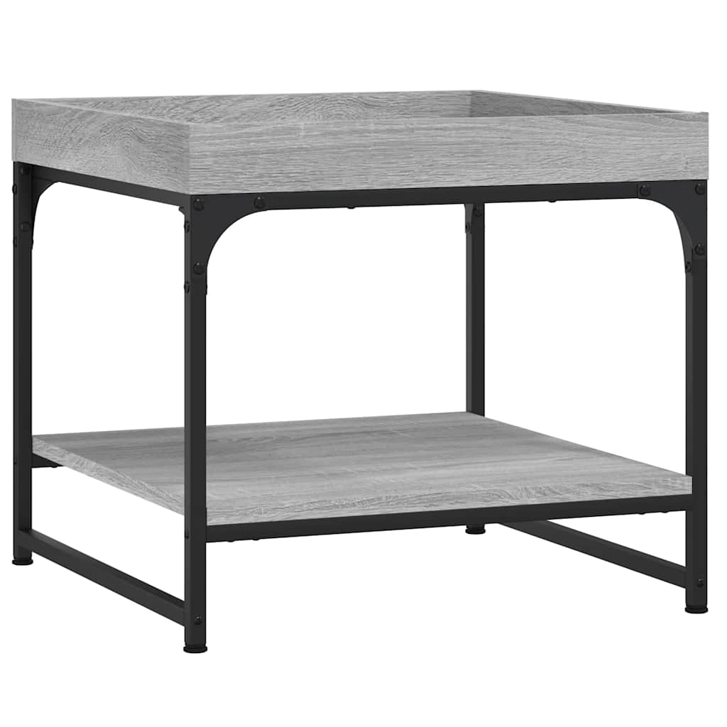 Tavolino Salotto Grigio Sonoma 49,5x49,5x45cm Legno Multistrato | homemem39