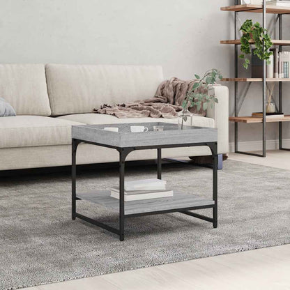 Tavolino Salotto Grigio Sonoma 49,5x49,5x45cm Legno Multistrato | homemem39
