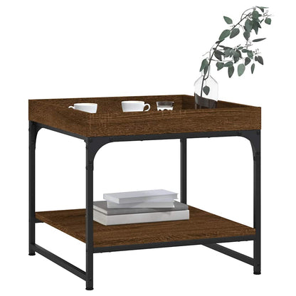 Tavolino Salotto Rovere Marrone 49,5x49,5x45 Legno Multistrato | homemem39