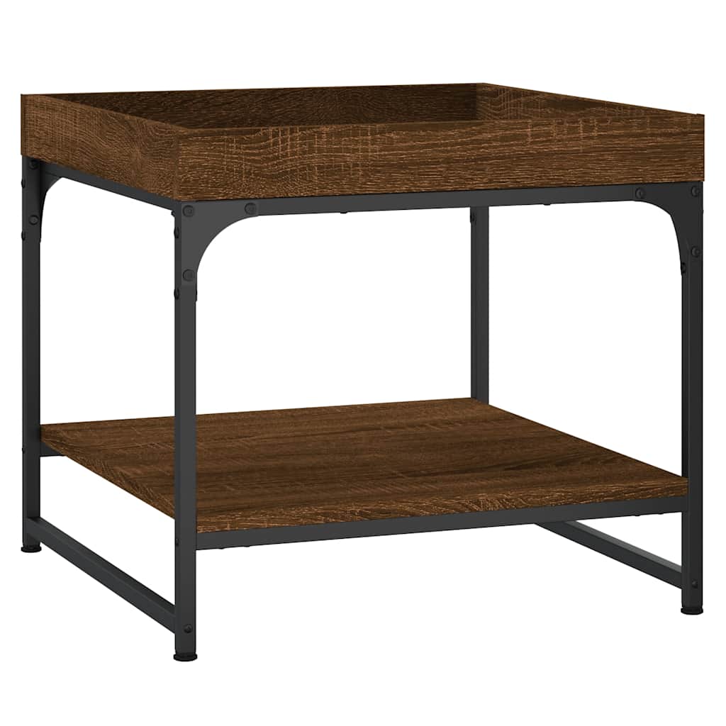 Tavolino Salotto Rovere Marrone 49,5x49,5x45 Legno Multistrato | homemem39