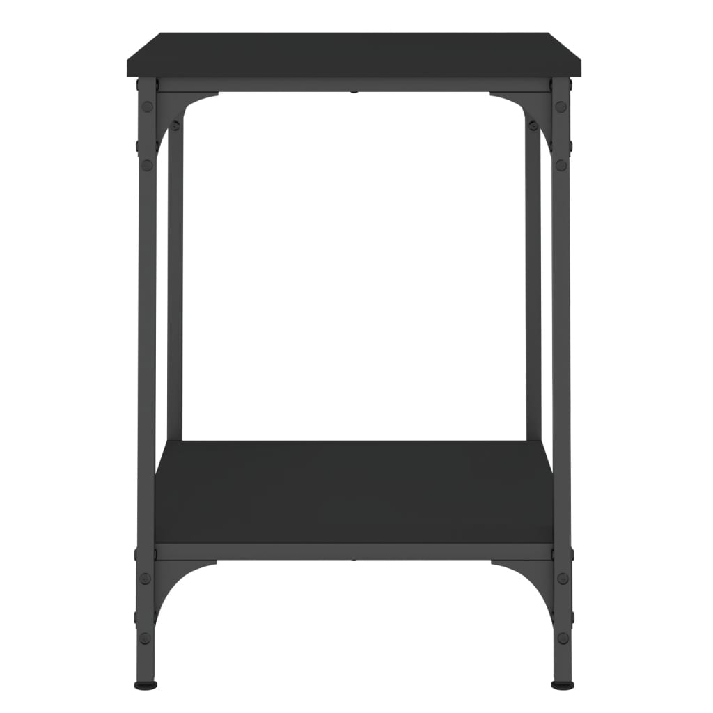 Tavolino da Salotto Nero 40x40x55 cm in Legno Multistrato | homemem39