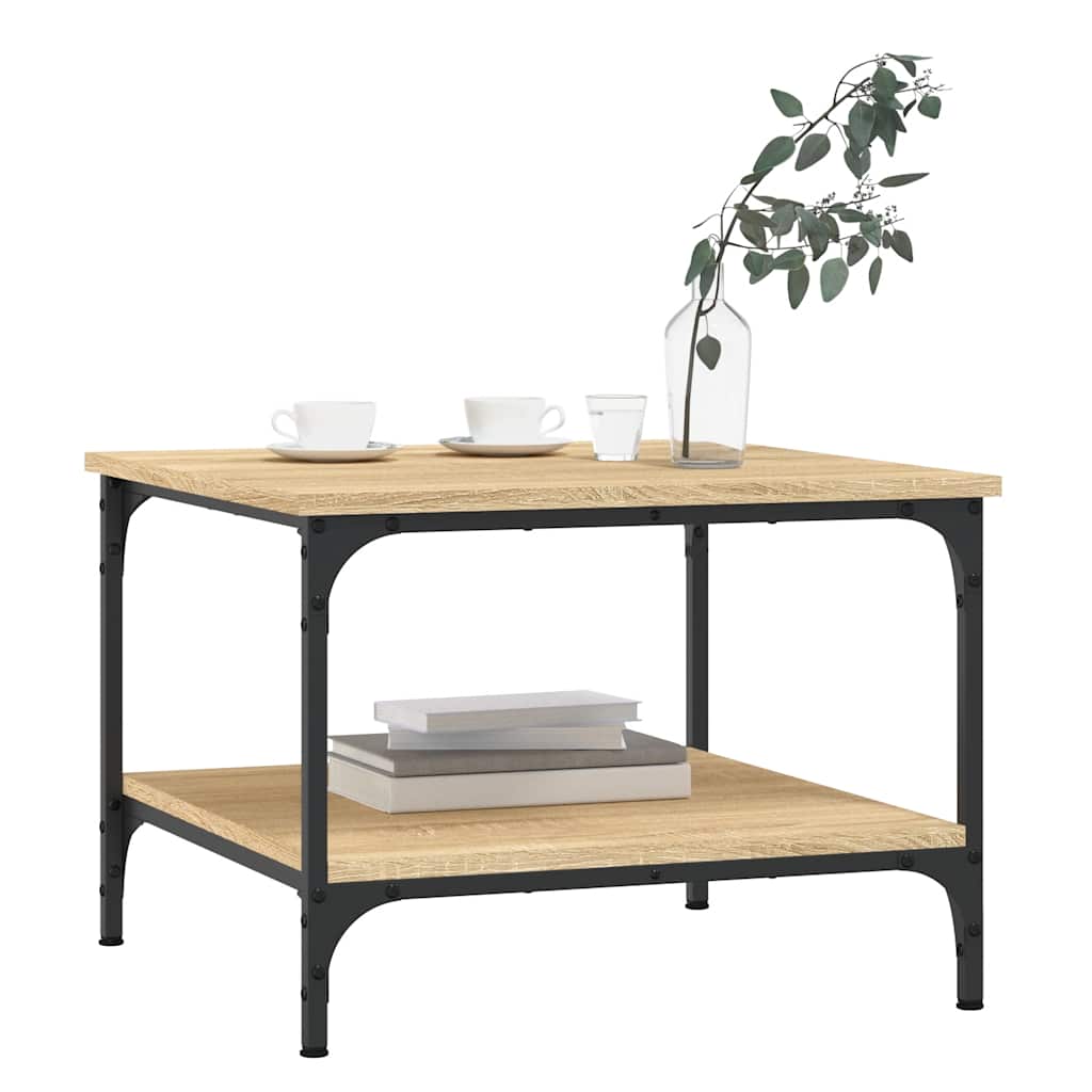 Tavolino da Salotto Rovere Sonoma 55x55x40 cm Legno Multistrato | homemem39