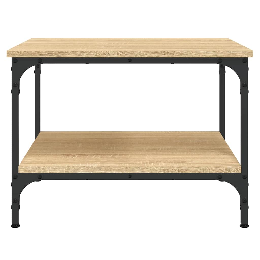 Tavolino da Salotto Rovere Sonoma 55x55x40 cm Legno Multistrato