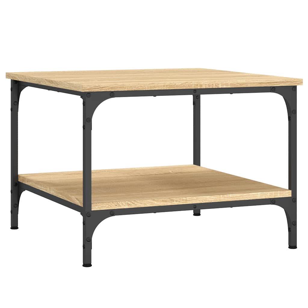 Tavolino da Salotto Rovere Sonoma 55x55x40 cm Legno Multistrato | homemem39