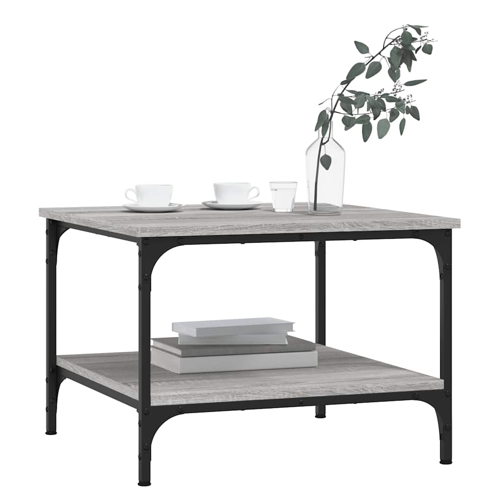 Tavolino da Salotto Grigio Sonoma 55x55x40 cm Legno Multistrato | homemem39