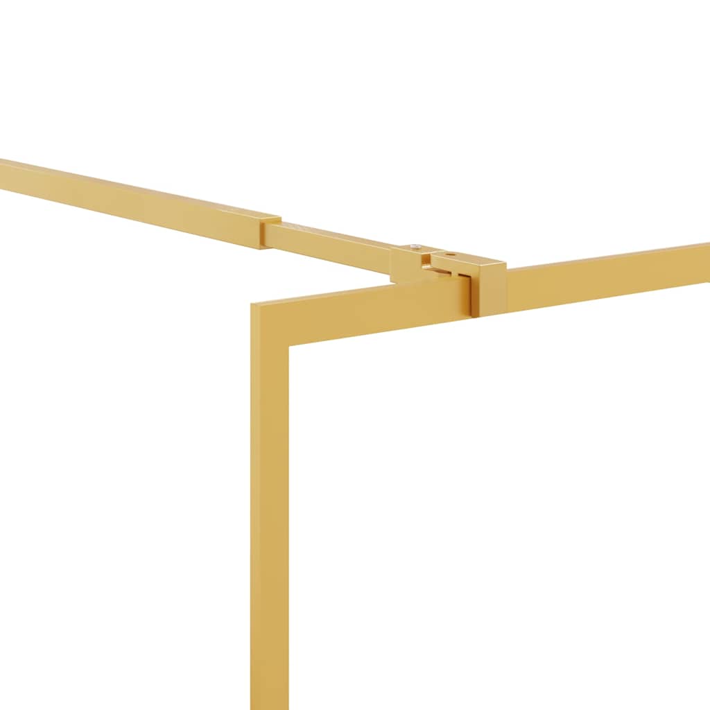 Parete per Doccia Walk-in Vetro Trasparente ESG 80x195 cm Oro | homemem39