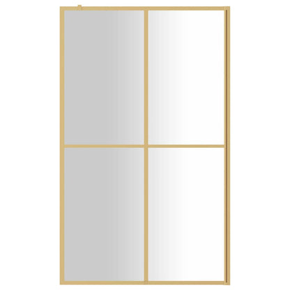Parete per Doccia Walk-in Vetro Trasparente ESG 118x195 cm Oro | homemem39