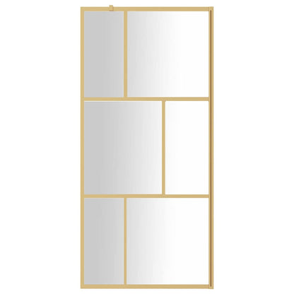 Parete per Doccia Walk-in Vetro Trasparente ESG 80x195 cm Oro | homemem39