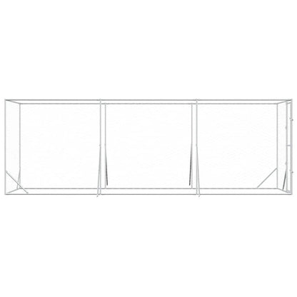 Cuccia per Cani da Esterno Argento 2x6x2 m Acciaio Zincato | homemem39