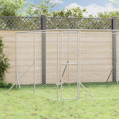 Cuccia per Cani da Esterno Argento 8x12x2 m in Acciaio Zincato | homemem39