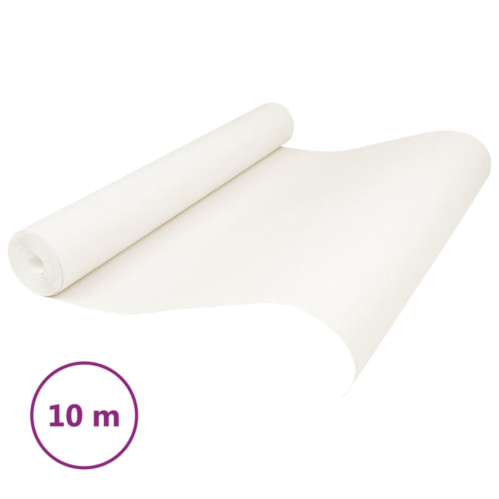 Carta da Parati 3D Crema Solido 10x0,53 m Non Tessuto - homemem39