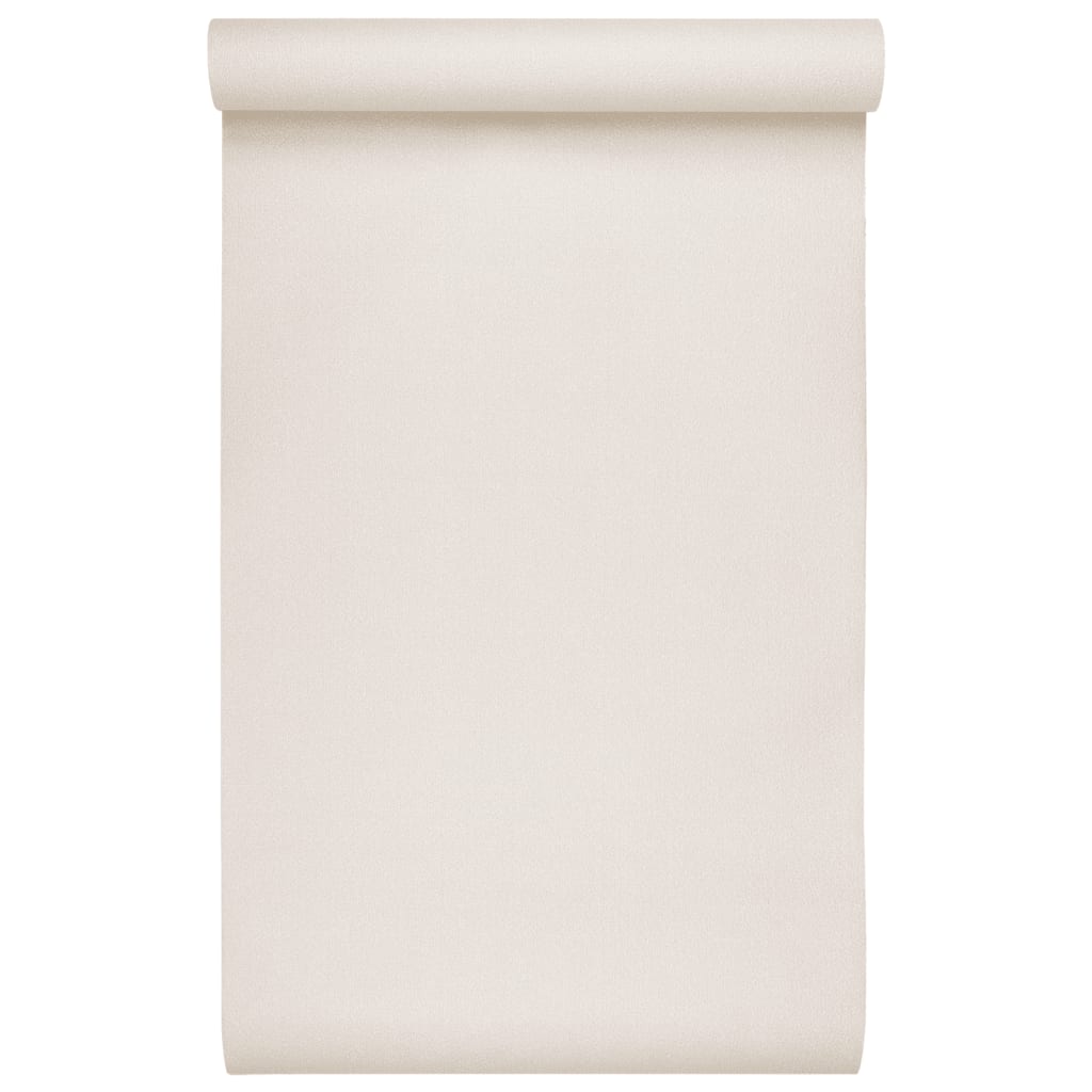 Carta da Parati 3D Crema Solido 10x0,53 m Non Tessuto - homemem39