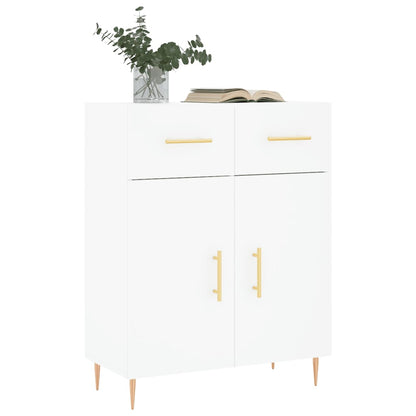 Credenza Bianca 69,5x34x90 cm in Legno Multistrato - homemem39