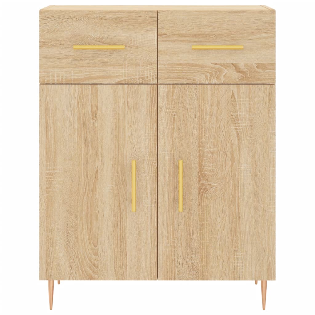Credenza Rovere Sonoma 69,5x34x90 cm in Legno Multistrato - homemem39