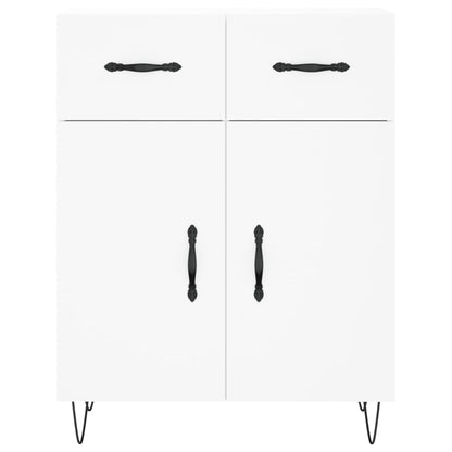 Credenza Bianca 69,5x34x90 cm in Legno Multistrato - homemem39