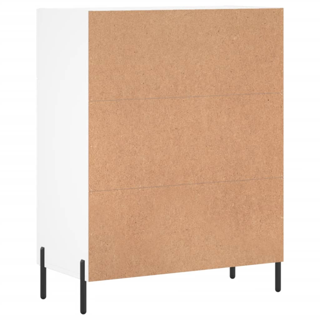 Credenza Bianca 69,5x34x90 cm in Legno Multistrato - homemem39