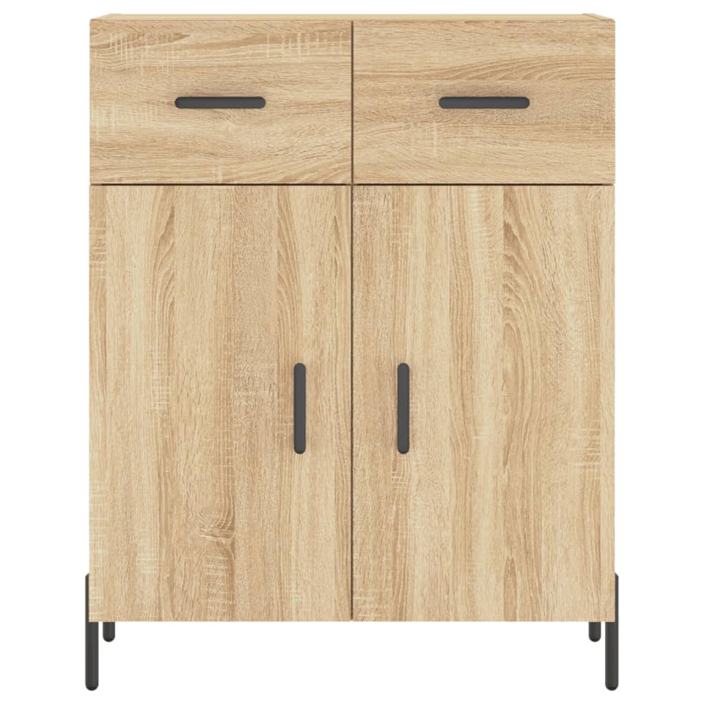 Credenza Rovere Sonoma 69,5x34x90 cm in Legno Multistrato - homemem39