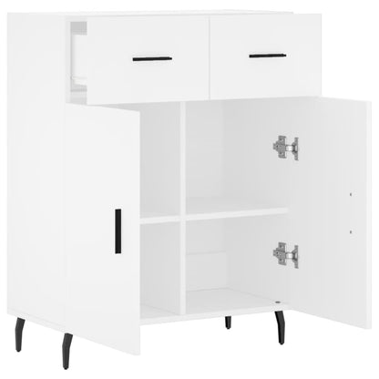 Credenza Bianca 69,5x34x90 cm in Legno Multistrato