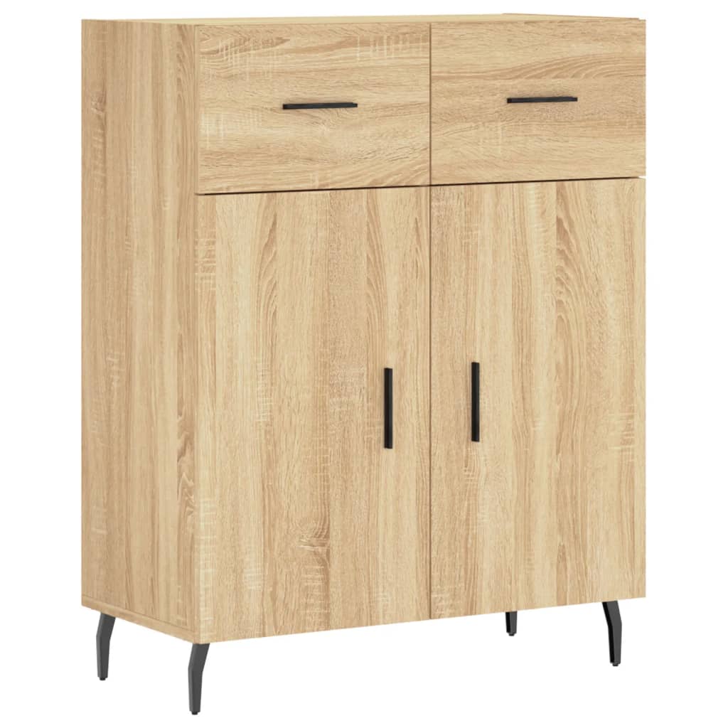 Credenza Rovere Sonoma 69,5x34x90 cm in Legno Multistrato - homemem39