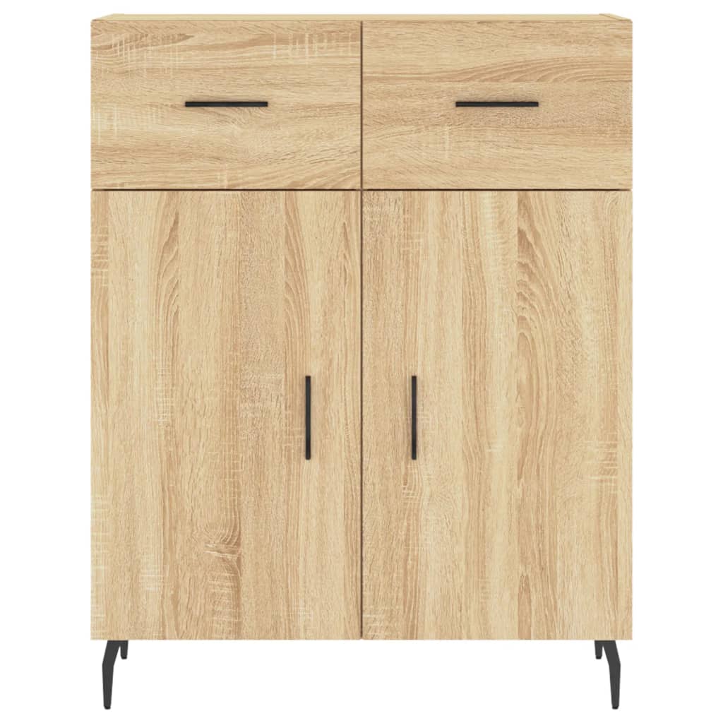 Credenza Rovere Sonoma 69,5x34x90 cm in Legno Multistrato - homemem39