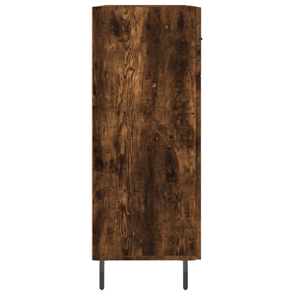 Credenza Rovere Fumo 69,5x34x90 cm in Legno Multistrato