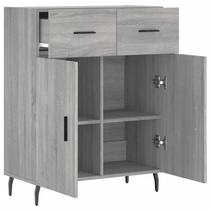 Credenza Grigio Sonoma 69,5x34x90 cm in Legno Multistrato