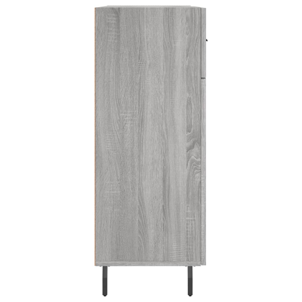 Credenza Grigio Sonoma 69,5x34x90 cm in Legno Multistrato