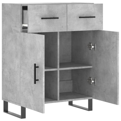 Credenza Grigio Cemento 69,5x34x90 cm in Legno Multistrato - homemem39