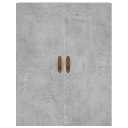 Mobile a Parete Grigio Cemento 69,5x34x90 cm
