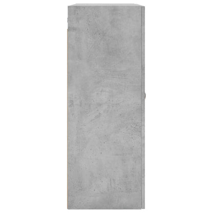 Mobile a Parete Grigio Cemento 69,5x34x90 cm