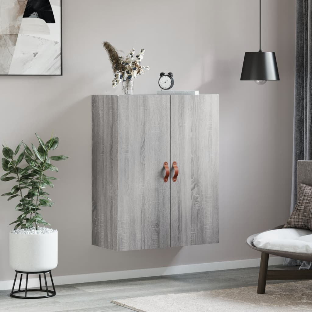 Mobile a Parete Grigio Sonoma 69,5x34x90 cm - homemem39