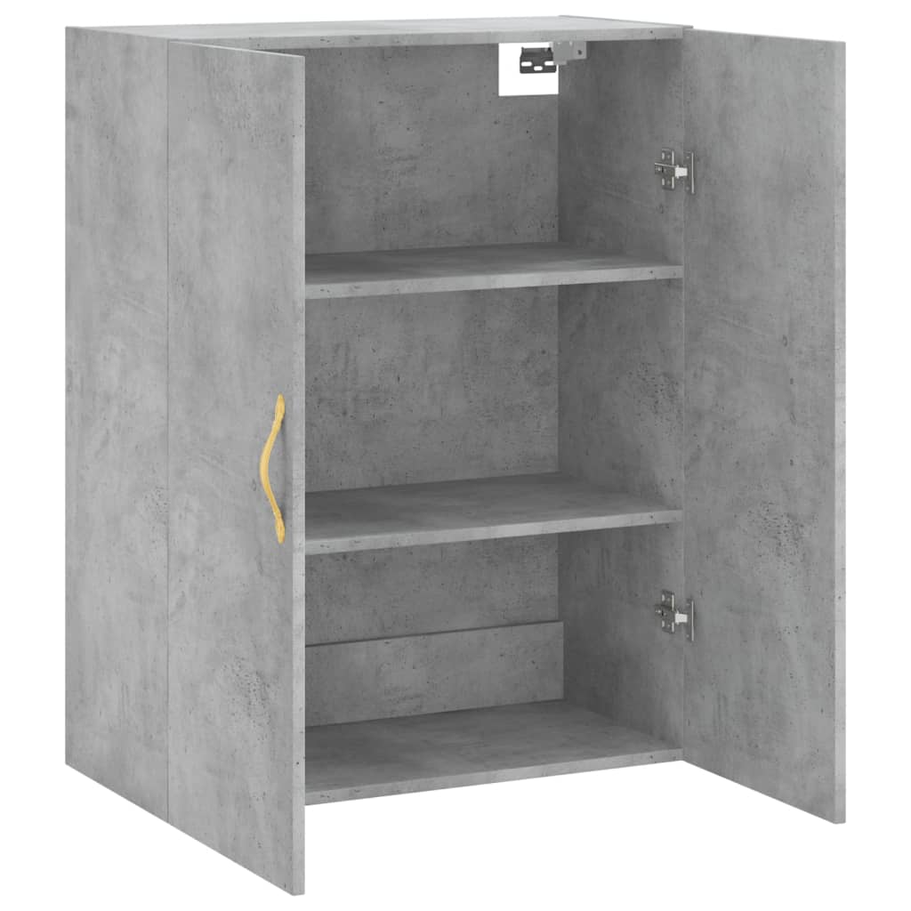Mobile a Parete Grigio Cemento 69,5x34x90 cm - homemem39