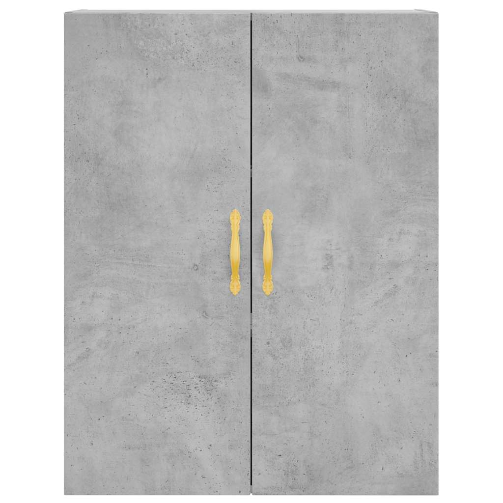 Mobile a Parete Grigio Cemento 69,5x34x90 cm