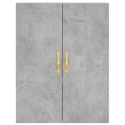Mobile a Parete Grigio Cemento 69,5x34x90 cm