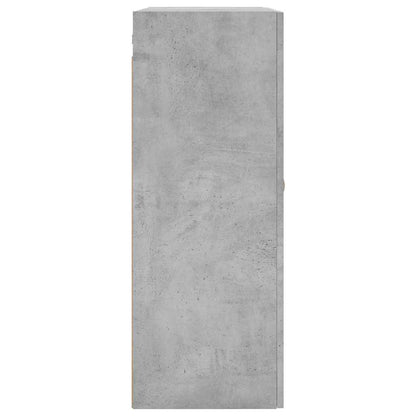 Mobile a Parete Grigio Cemento 69,5x34x90 cm