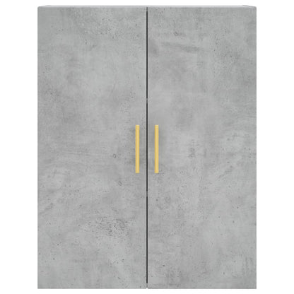 Mobile a Parete Grigio Cemento 69,5x34x90 cm